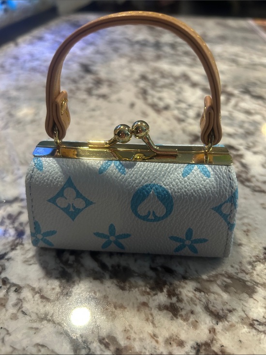 The Unbranded Brand Handbags - Mini Top-Handle mini Bag in White and Light Blue new
